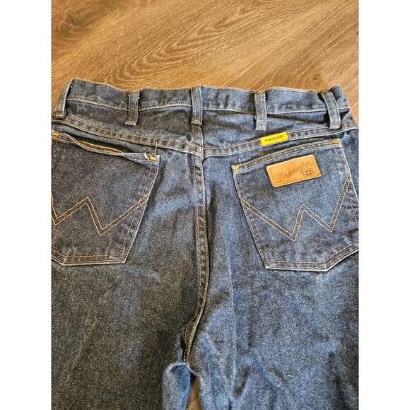 Wrangler Flame Resistant Darkwash Wotk Jeans Cat2 NWOT - Picture 6 of 9